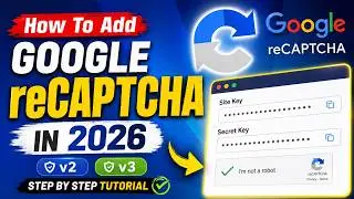 How To Add Google reCAPTCHA In 2025 | Google reCAPTCHA Site Key and Secret Key | v2 & v3