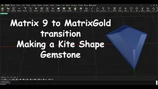 Matrix Gold Making a Kite Shape Gemstone