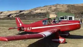 Jodel D.140 flying in Iceland
