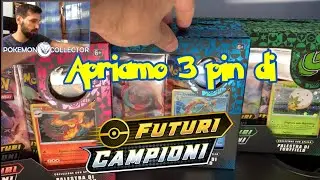Apriamo 3 pin di Futuri Campioni - Continua la Caccia ai Charizard -Apertura nuovo Set Carte Pokemon
