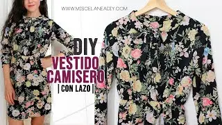 DIY VESTIDO | Cómo hacer un vestido CAMISERO CUELLO PETER PAN