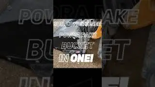 Bucket + Power Rake in 1! 😱😱