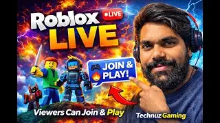 Roblox LIVE 🎮 with Viewers 🔥  #roblox #main #TechnuzGaming #RobloxLiveStream