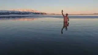 Swimming Under Ice Laugarvatn