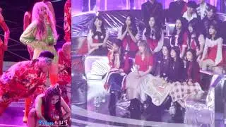 171202 melon awards - Red Velvet & Gfriend react to 'Hyuna's lip & hip'