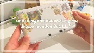Unboxing and Decorating my Dream Modded 3ds LL 🍰🍥| modded 3ds tour!