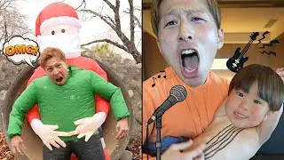 【Funny Dad🕺🌈】 Yoshipapa's funny video🥳🥳🥳#longvideo#よしパパ#baby #dad#happening#cute