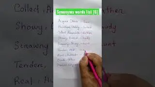 Synonyms words list [G] #shorts #subscribe #support
