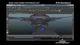 Episode1 Maya 3d modelling Helicopter Pt9