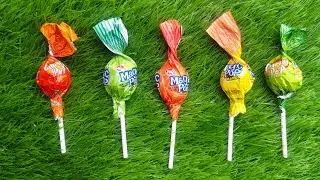Satisfying Video Asmr UnwarpingGIANT Chocolate and Rainbow Lollipops with opening Candy Cutting