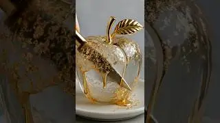 Cutting A Transparent Glass Apple 🍎