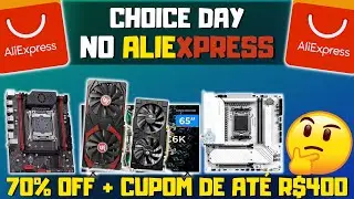 INSANO! NOVA PROMO&Ccedil;&Atilde;O NO ALIEXPRESS! CHOICE DAY COM DESCONTO DE AT&Eacute; 70% off + CUPOM