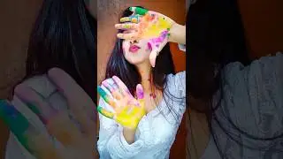 Cute Hidden Face Holi Poses For Girls 🌈 Best Holi photo Idea At Home 🌸 #shortsvideo #viralshorts