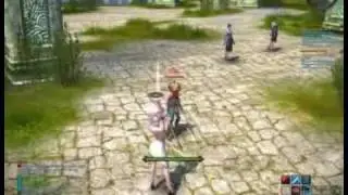 Tera Online gameplay - Sorcerer vs Warrior