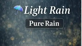 Gentle Rain ☔️  (2 Hours) | No Music | 4K Sleep Sounds