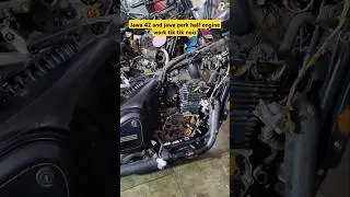 Jawa 42 and jawa perk half engine work