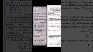 Examen R&eacute;gional 3APIC CASA-STAT Avec corrig&eacute;. #mathematics #3APIC #mathcollege #math #shorts