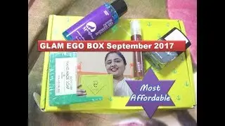 Most Affordable Beauty subscription Box / Glam Ego Box September 2017/ Unboxing and Review