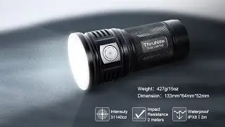 Tactical Flashlight ThruNite TN36 11000 Lumen Powerful Floody Flashlight Cool White