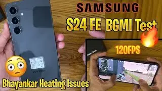 S24fe bgmi 120 fps test with battery drain test. 🥶🥶. 