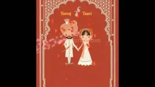Wedding Save The Date Video - Rajasthani Cartoon Theme
