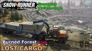 SnowRunner - Lost Cargo | Burned Forest Task - Ontario, Canada - Phase 9