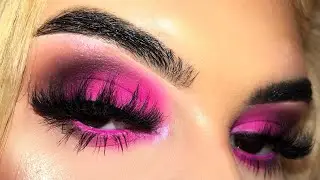 EASY NEON PINK EYESHADOW TUTORIAL | Tia Shea