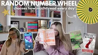 random number generator picks how much I read📖💗//READING CHALLENGE