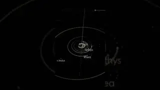 Beautiful Saturn with it's Moons #solarsystem #orbit #shorts