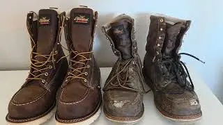 Tony Pizza These Are Real Work Boots #thorogood #workboot #oldvsnew