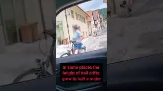 Hailstorm in Germany #shorts  #hail #germany #germanynews #hailstorm
