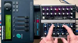 2/16/25 (2xFX test) Alesis MIDIVERB & Wedge + Technosaurus Cyclodon & Microcon