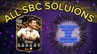 TONI KROOS 98 RATED | ALL 17 MADFUT SOLUTIONS | MADFUT ICON SBC SOLUTION | MADFUT 24