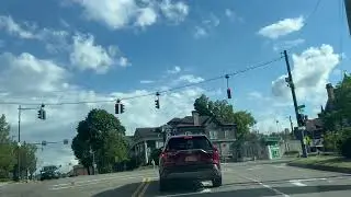 Cruising into downtown Jamestown New York along stat highway 60