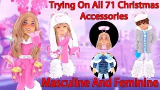 SHOWCASING ALL 71 Christmas Accessories Masculine And Feminine Body Packages Royale High