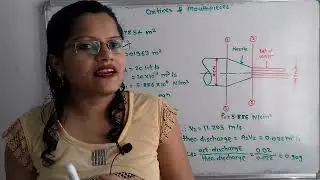 Problem on coefficient of discharge for water through nozzle / Fluid mechanics