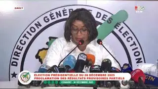 DGE / LES RESULTATS  PROVISOIRES PARTIELS  DU 30 DECEMBRE 2025. ''LES ÉDITIONS DE LA RTG GUINÉE 224'