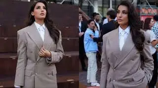 Nora Fatehi Nails Power Dressing In Androgynous Louis Vuitton Look At Paris Fashion Week