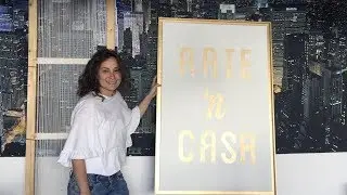 Bienvenido a Artencasa. C&oacute;mo hacer un cuadro con tu nombre. Avance pr&oacute;ximos proyectos.