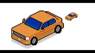 isometric car (pixel art in hangouts)