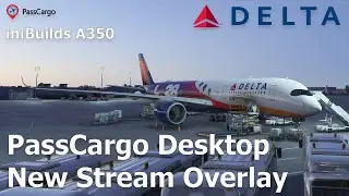 iniBuilds / A350-900 / PassCargo стрим оверлей / MSFS 2024 / RTX 3090