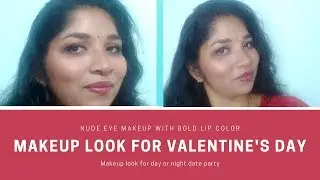 Makeup look for Valentine's Day || Sravya's Channel