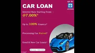 UCO CAR LOAN: Features in #shorts #carloaninterestrate