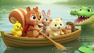 Row Row Boat + Colors + Counting &mdash; 45-Min Animal Songs Compilation | Chippy Playhouse