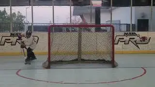 A sweet backhand shot
