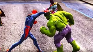 Spiderman Fighting Game Grand Immortal God Vs Superhero Captain Robot Flying Newyork City