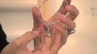 Sterling Never Stop Shopping Catch Bangle with Amy Stran