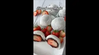 Sweet and Juicy 🍓STRAWBERRY MOCHI (ICHIGO DAIFUKU) RECIPE #shorts