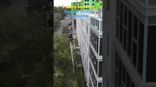 Pressure washing 5 story building in Gainesville, Florida - Infinity Hall #short #softwash