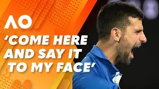 Novak Djokovic&rsquo;s emotional OUTBURST at heckling fan: 2024 Australian Open | Wide World of Sports
